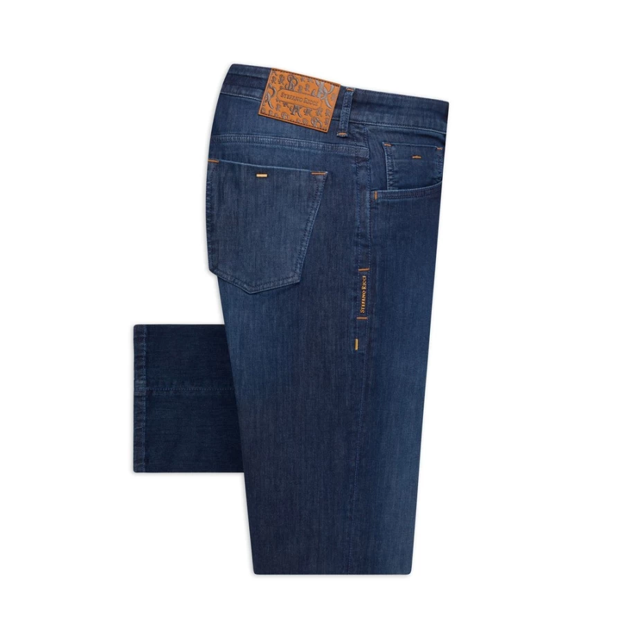 Stefano Ricci Men's Slim Fit Jeans - Premium Tailored Denim Pants for a Stylish Look