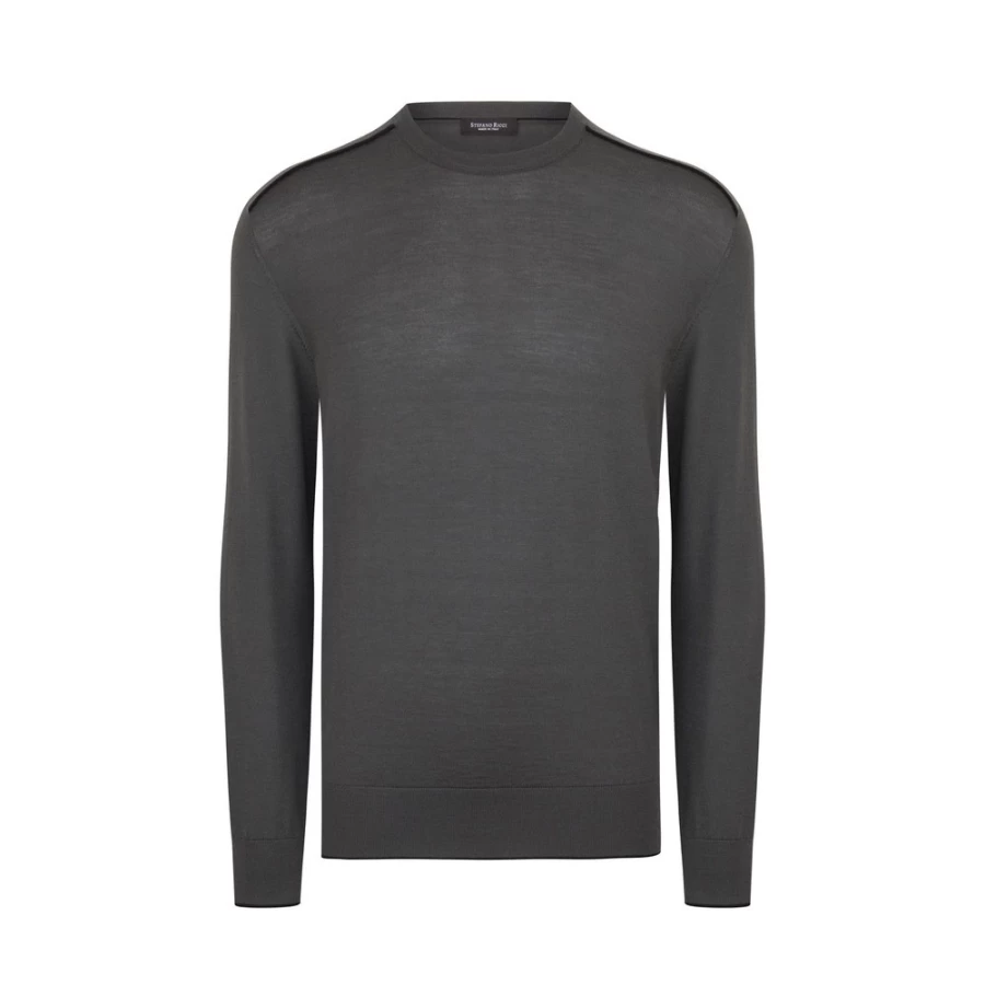 Stefano Ricci Men's Luxury Crewneck Sweater Premium Cotton Knitwear
