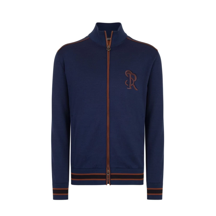 Stefano Ricci Men's Premium Zip-Up Jogging Sweatshirt in Classic Color T22442_3187