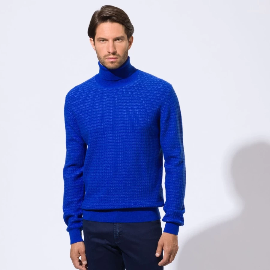 Stefano Ricci Men's Luxury Turtleneck Sweater for Winter Warmth & Style