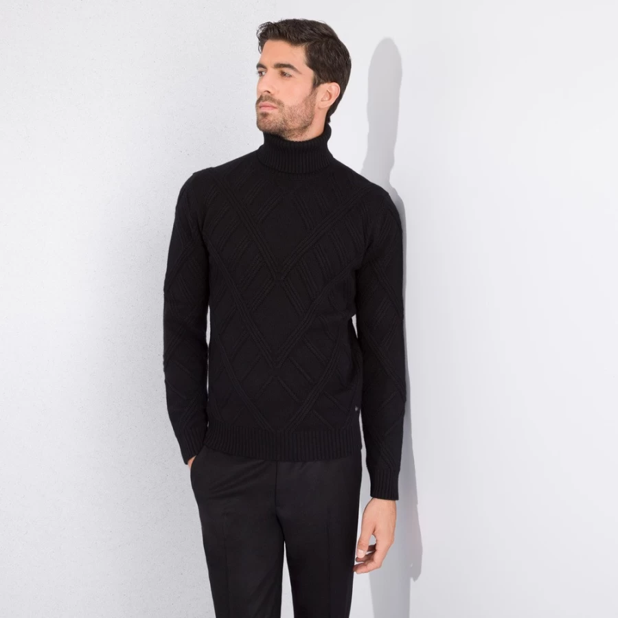 Stefano Ricci Men's Premium Turtleneck Sweater in Elegant F21491_131 Color