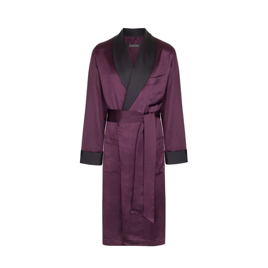 Stefano Ricci Men's Luxury Silk Robe - Premium Elegant Bathrobe for Gentlemen