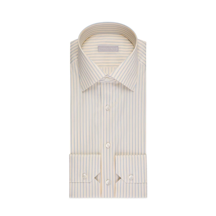 "Stefano Ricci Men's Handmade Asti Shirt – Premium Luxury Cotton Dress Shirt"