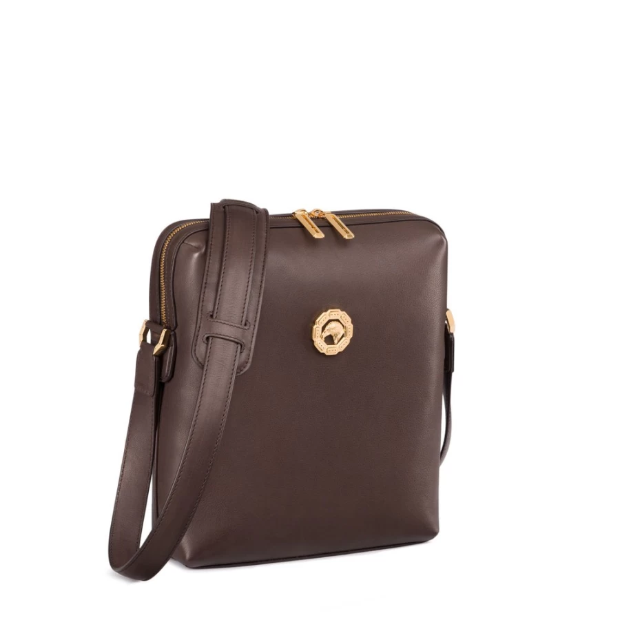 "Stefano Ricci Luxury Calfskin Leather Messenger Bag for Men – Premium Designer Briefcase"