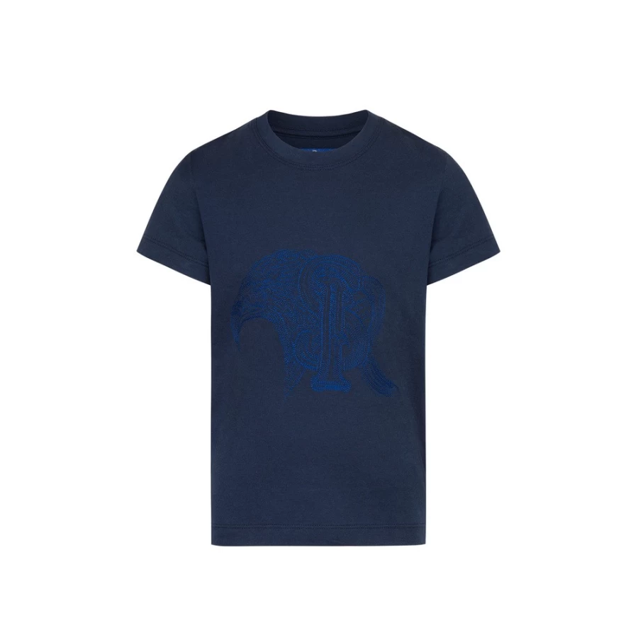 Stefano Ricci Junior Crew Neck T-Shirt in B001 Color for Boys & Girls