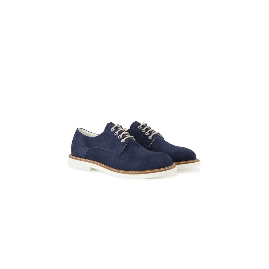 Stefano Ricci Junior Suede Derby Shoes for Boys | Luxe Casual Footwear