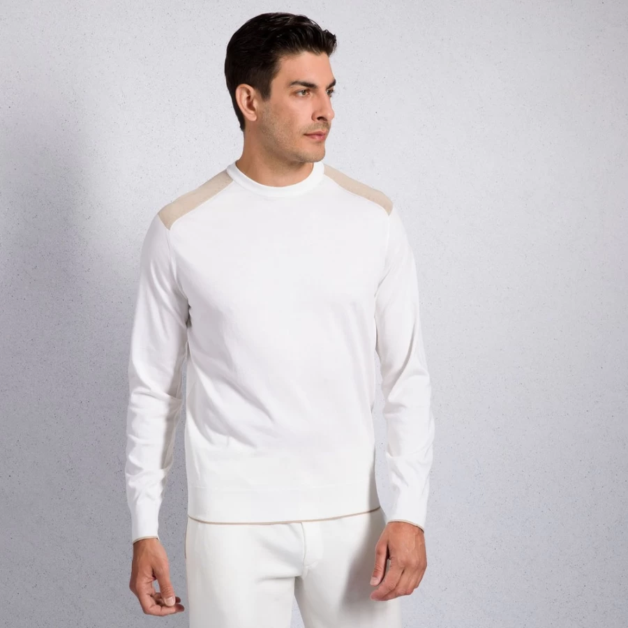 Stefano Ricci Men's Knit Hooded Sweatshirt - Premium Jogging Pullover for Luxury Comfort