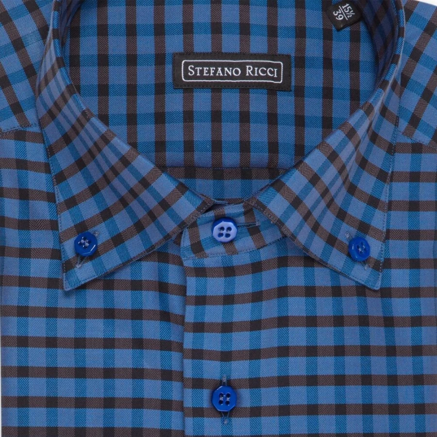 Stefano Ricci Men's Handmade Novara Shirt – Luxury Italian Cotton Dress Shirt