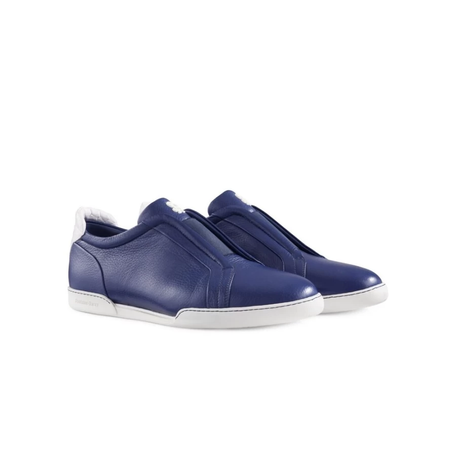 Stefano Ricci Men's Deerskin Leather Slip-On Sneakers – Premium Comfort & Luxury Loafers