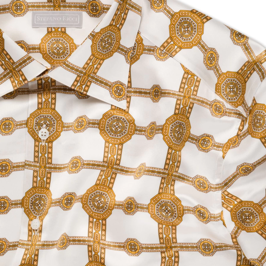 Stefano Ricci Handmade Ivrea Shirt for Men - Color 43203H_007 | Luxury Men's Fashion