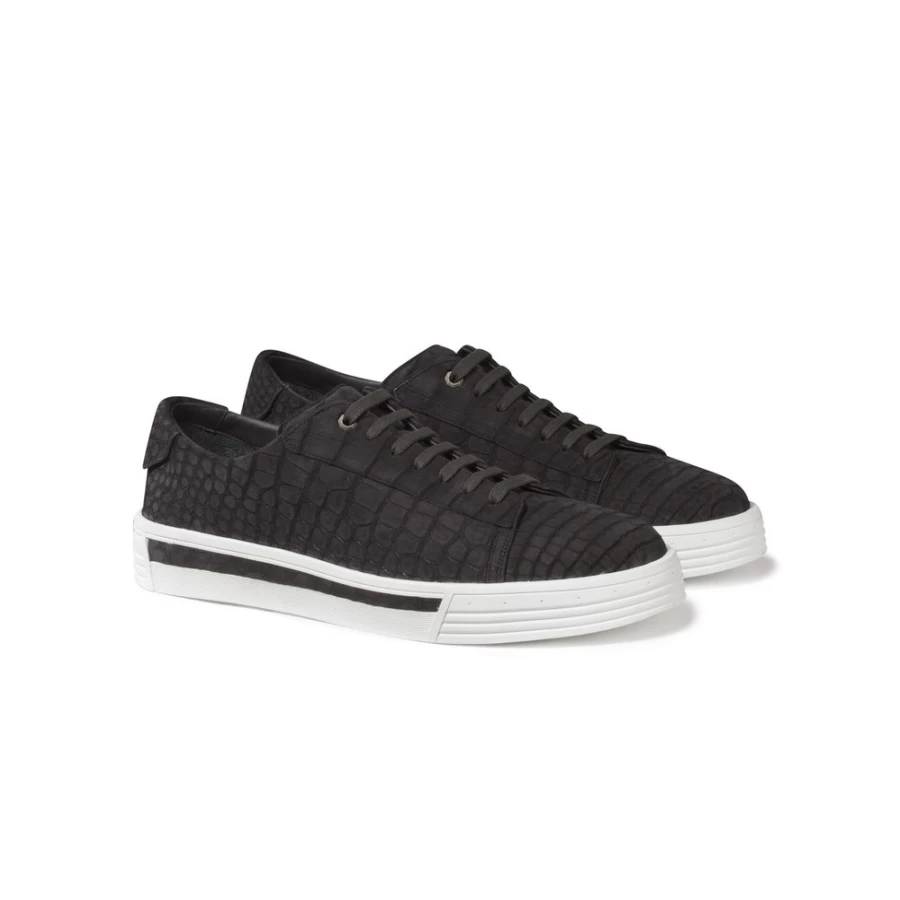Stefano Ricci Luxury G007 Nubuck Crocodile Sneakers for Men