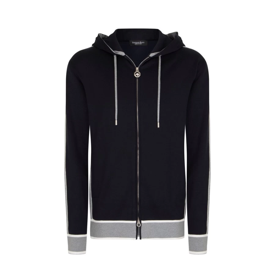 Stefano Ricci Men's Hooded Zip-Up Jogging Blouson Jacket in T23170_3188