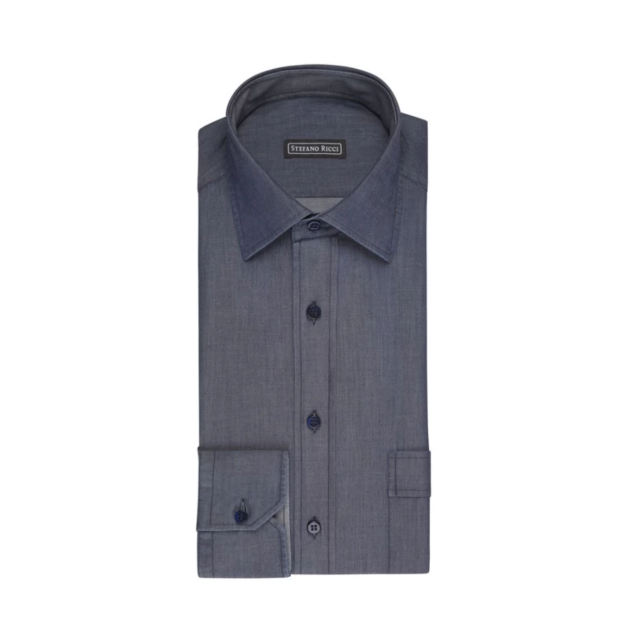 "Stefano Ricci Men's Handmade Alba Shirt in Ex1906_001 Color | Luxury Designer Menswear"