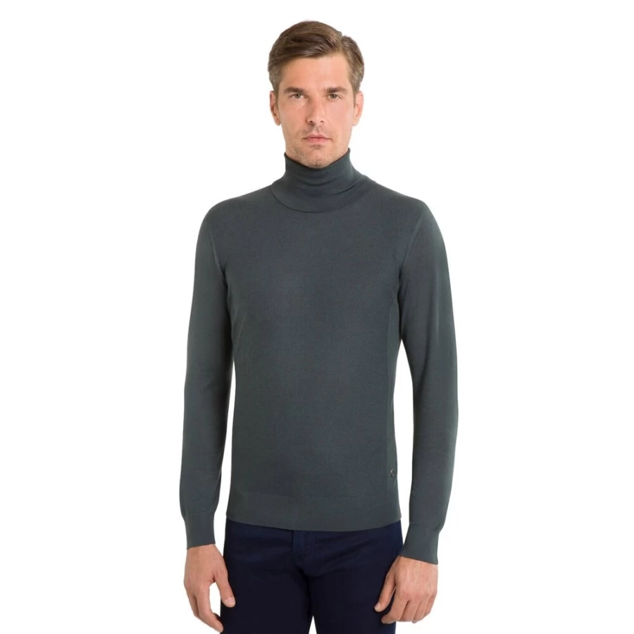 Stefano Ricci Men's Luxury Turtleneck Sweater - Premium Cashmere Knitwear for Winter