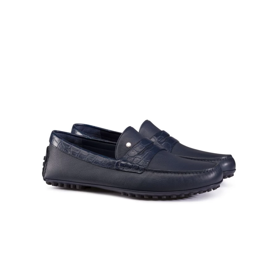 Stefano Ricci Men's B013 Luxury Driving Loafers - Premium Italian Leather Slip-On Shoes for Men
