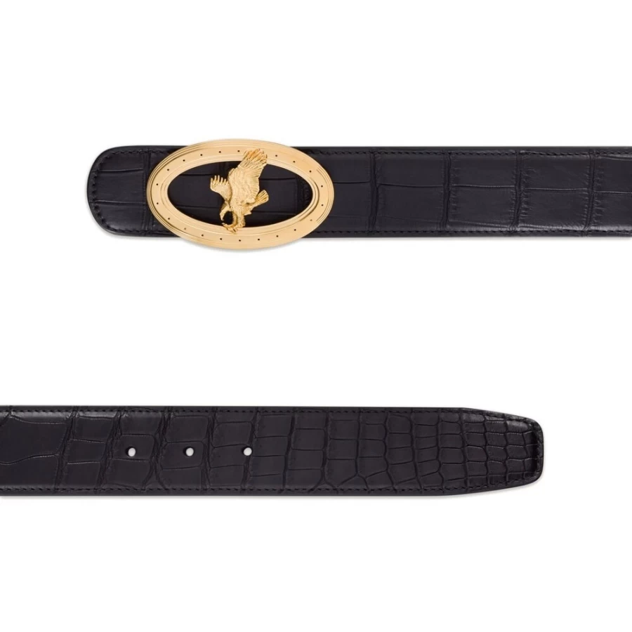"Stefano Ricci Genuine Crocodile Leather Belt Handmade in Italy"