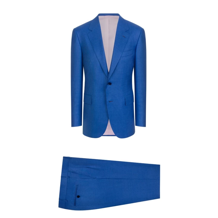 Stefano Ricci Men's Premium Two-Button Suit - Classic Fit Formal Blazer & Pants Set