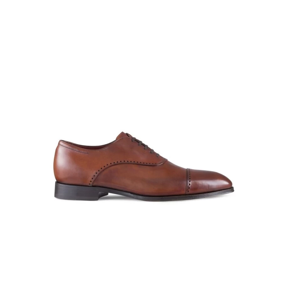 "Stefano Ricci Men's Calfskin Oxford Brogues Dress Shoes – Premium Leather Wingtip Style"