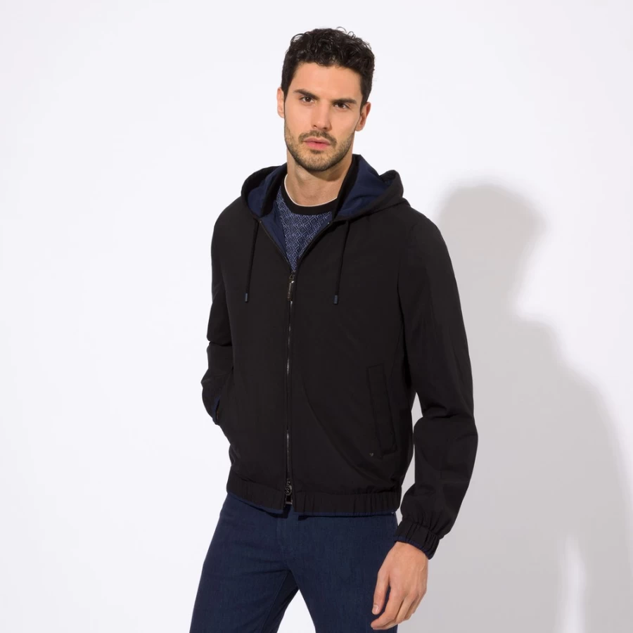 "Stefano Ricci Men's 9005 Color Hooded Blouson Jacket"