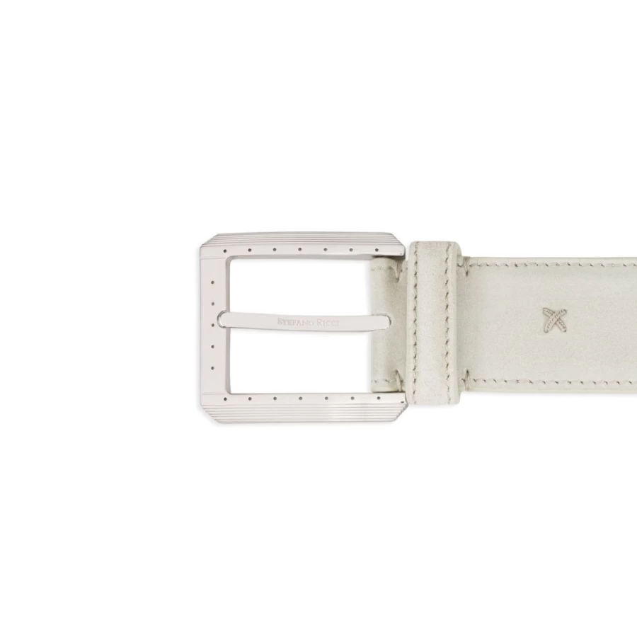 "Stefano Ricci Genuine Suede Handmade Leather Belt for Men – Premium Italian Craftsmanship"