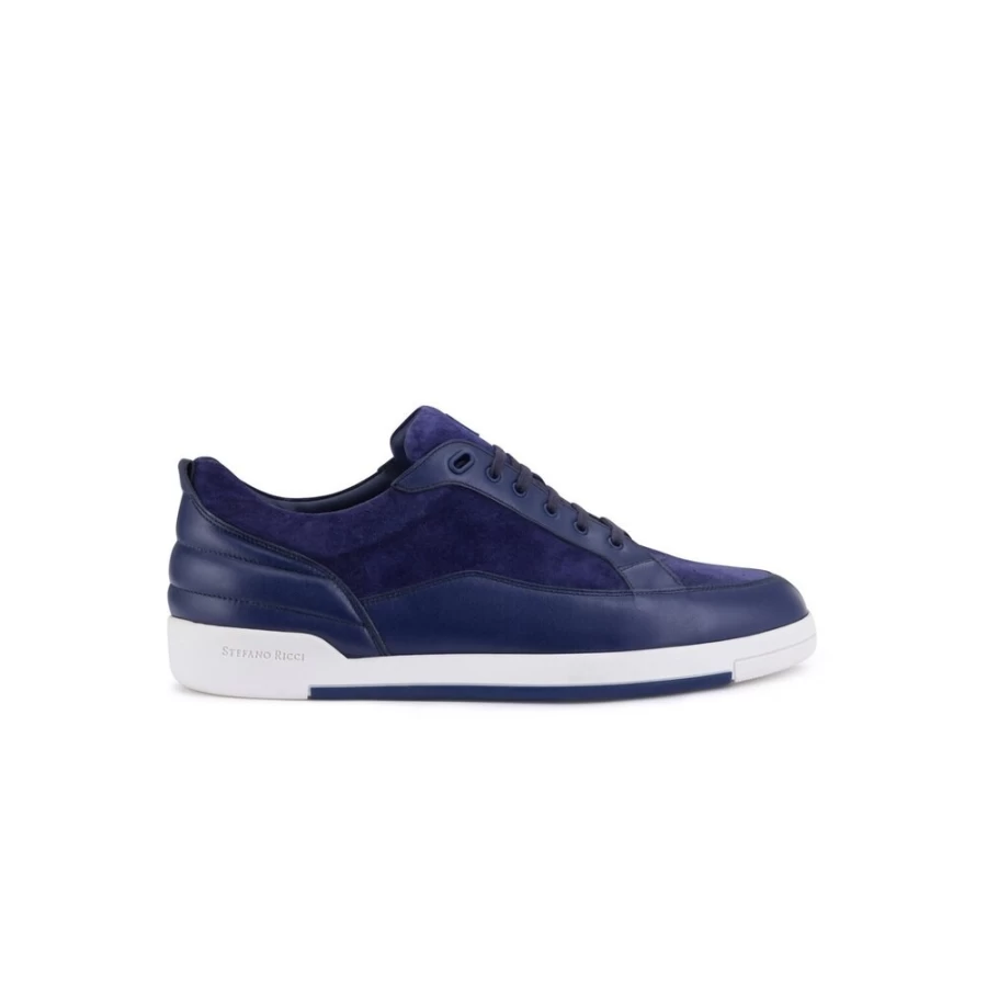 Stefano Ricci Luxury Calfskin Suede Men's Sneakers - Premium Italian Designer Shoes