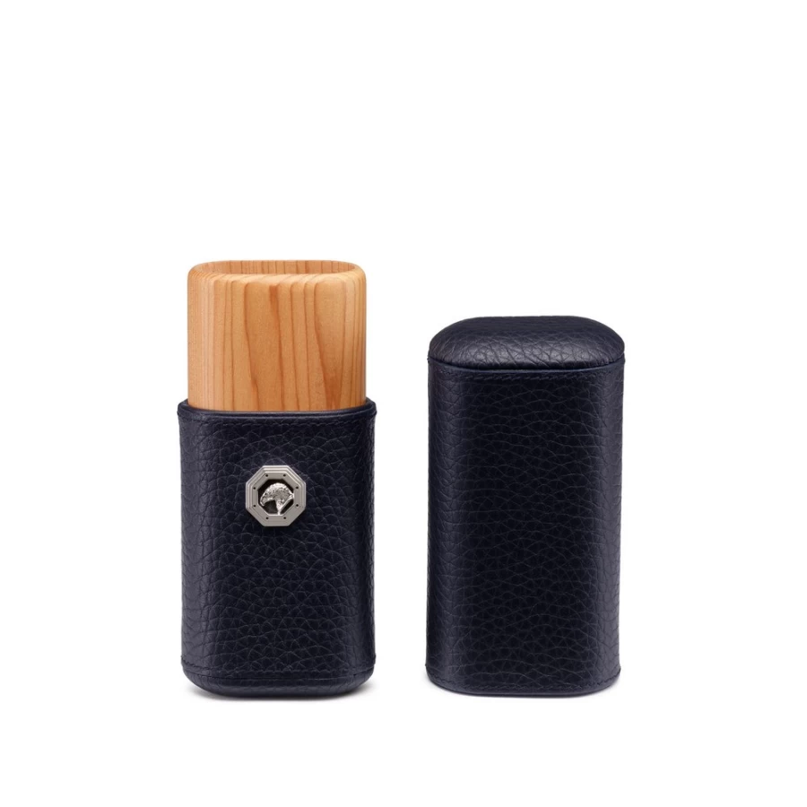 "Stefano Ricci Premium Calfskin Leather Cigar Case for Men - Luxury Cigar Holder"