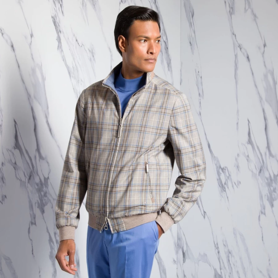 Stefano Ricci Men's Reversible Bomber Jacket | Luxury Blouson for Men