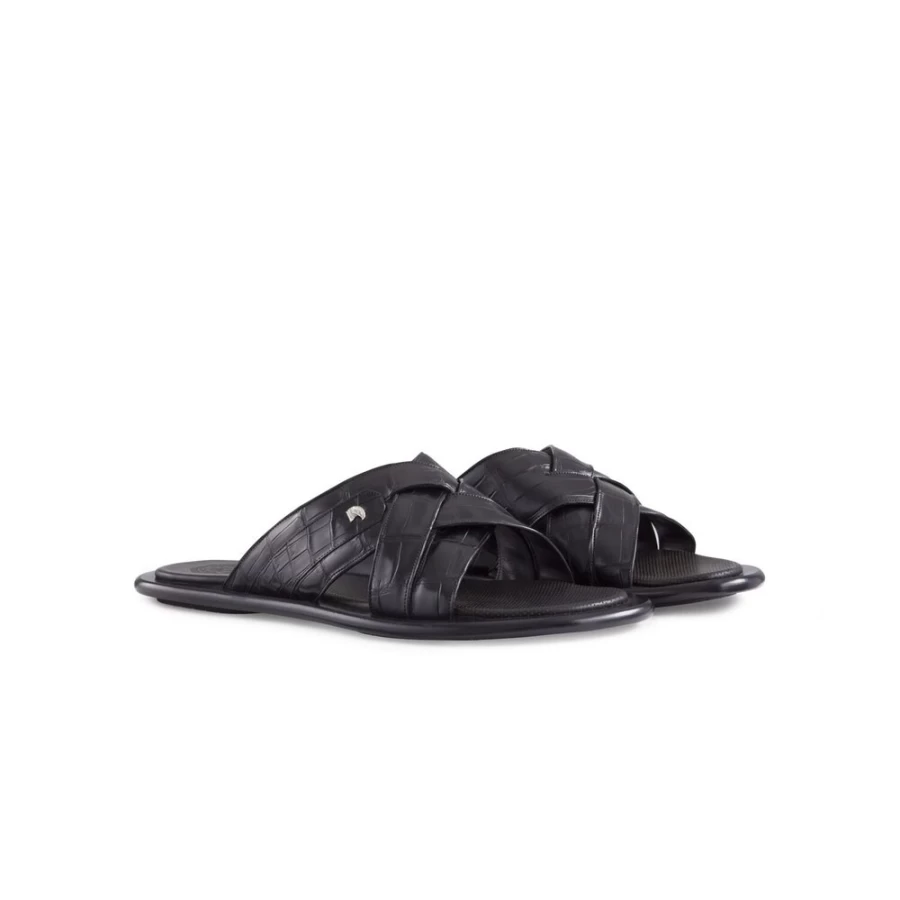 Stefano Ricci Luxury Crocodile Leather Sandals for Men | Premium Designer Footwear