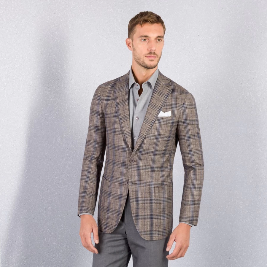 Stefano Ricci Men's Bi47Hc_6426 Two-Button Deconstructed Blazer Jacket