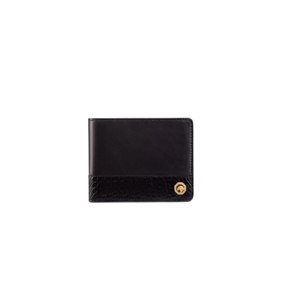 "Stefano Ricci Luxury Bifold Wallet Genuine Calfskin & Alligator Leather Men's Accessory"