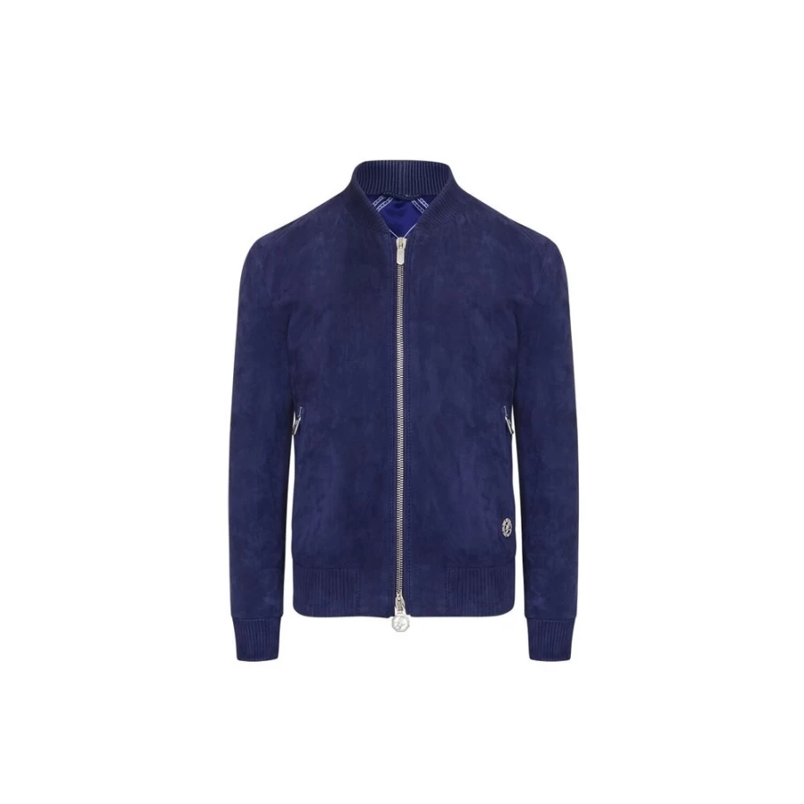 Stefano Ricci Junior Suede Lightweight Blouson Jacket for Boys