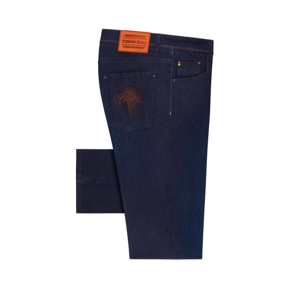 Stefano Ricci Men's Premium Luxury Jeans - High-Quality Denim for Style & Comfort