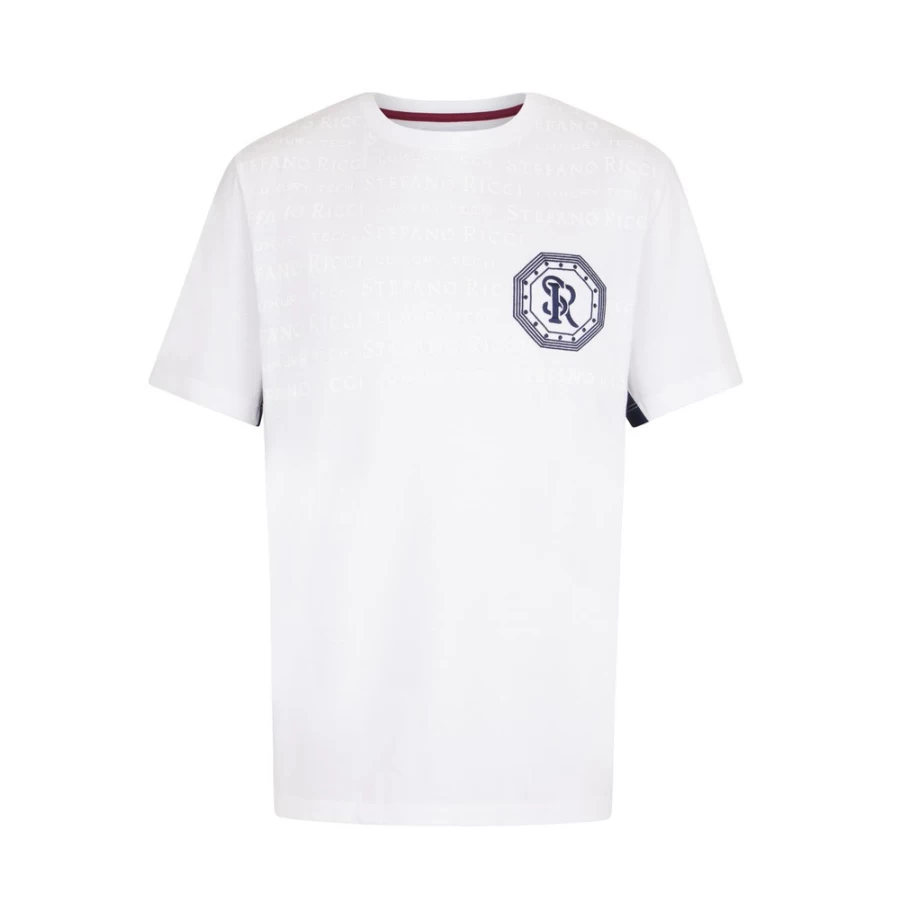 Stefano Ricci Men's Premium Crew Neck Cotton T-Shirt