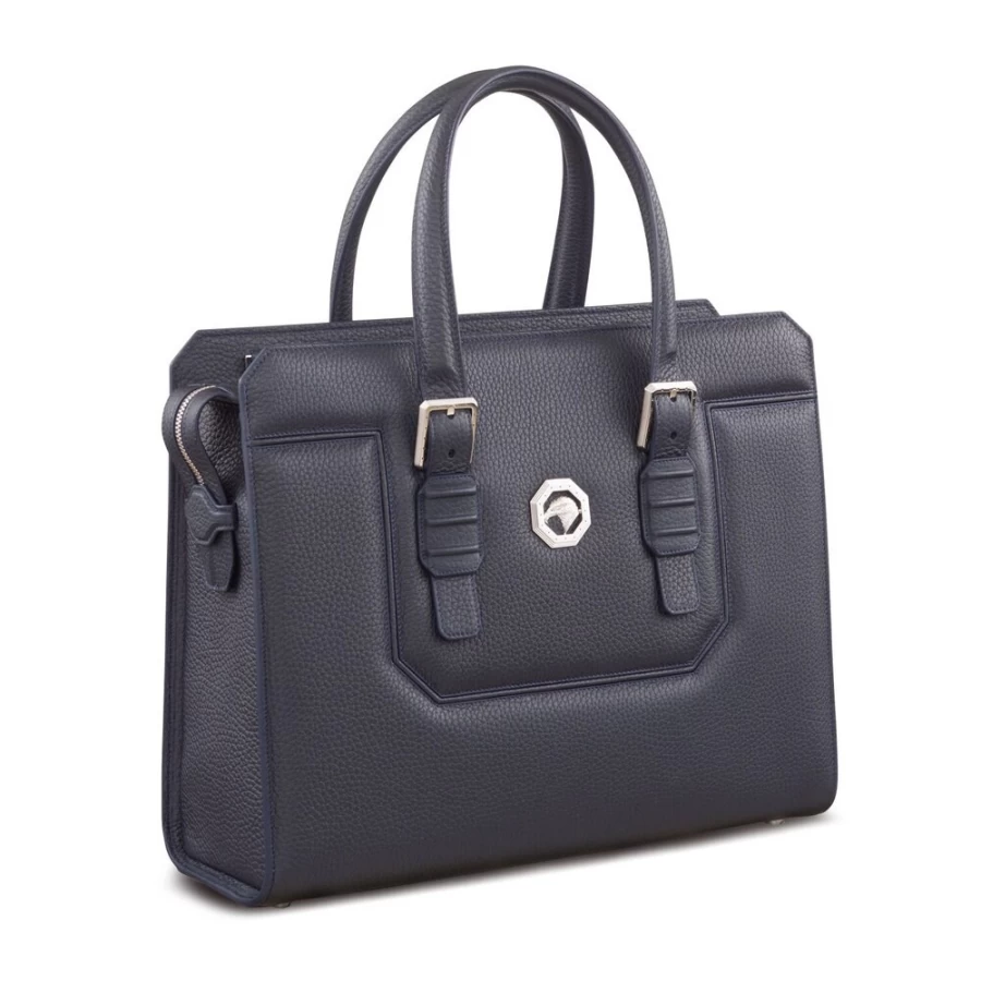 "Stefano Ricci Handcrafted Genuine Calfskin Leather Business Briefcase for Men"