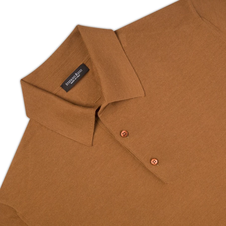 Stefano Ricci Men's Knit Three-Button Polo Shirt in Classic Color F22340_247