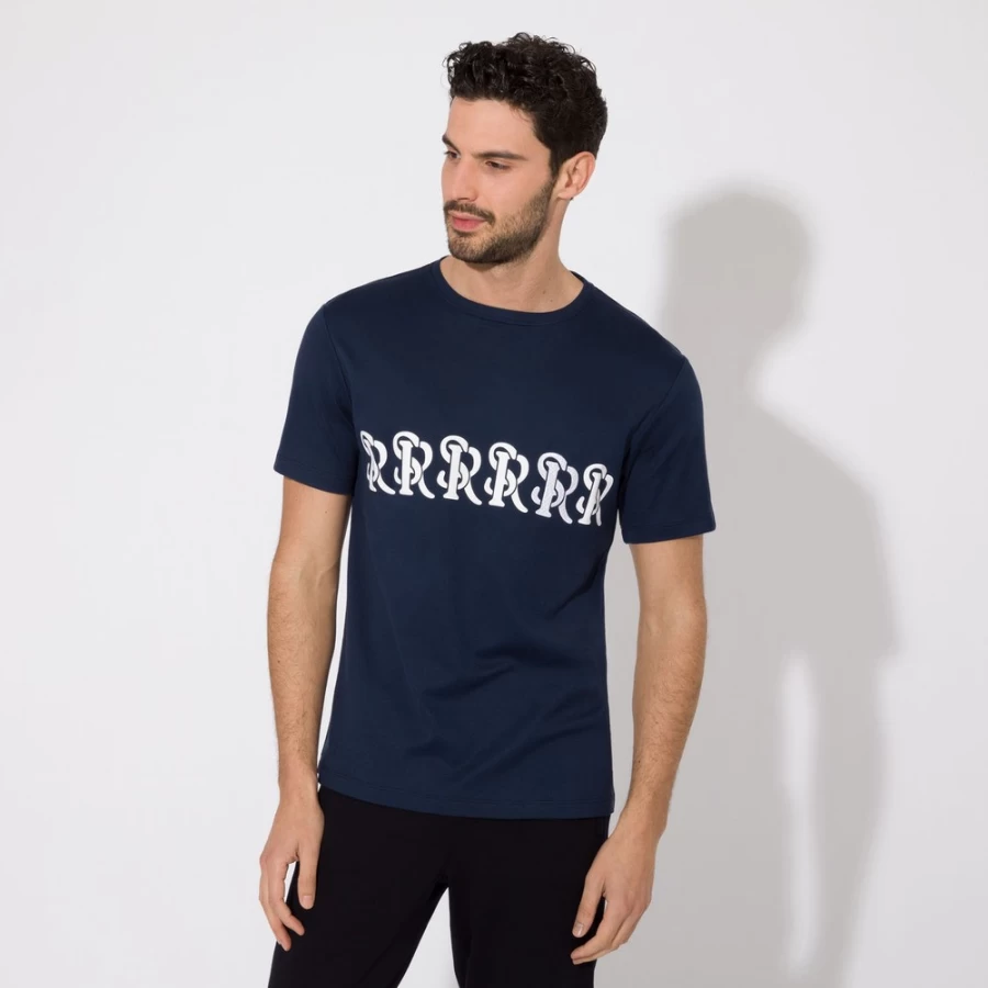 Stefano Ricci Men's Premium Luxury T-Shirt - Classic Fit Cotton Tee