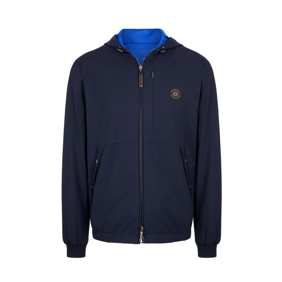 "Stefano Ricci Men's Reversible Hooded Blouson Jacket"