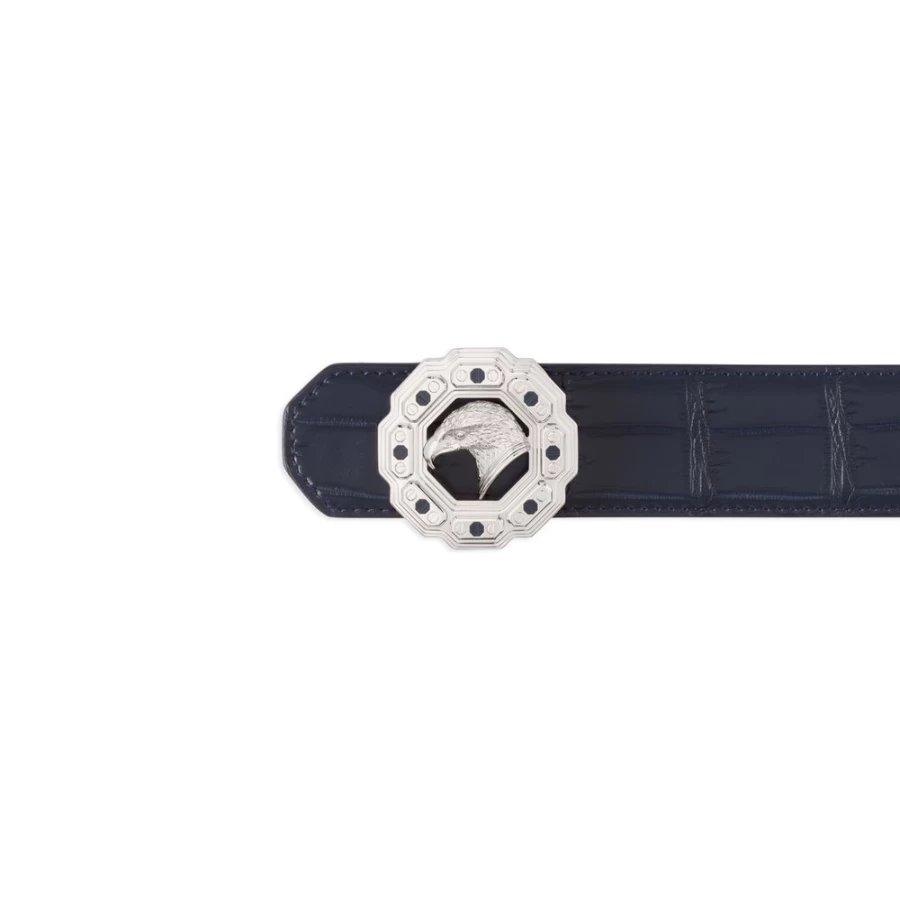 Stefano Ricci Luxury Matted Crocodile Skin Belt for Men - Premium Designer Accessory