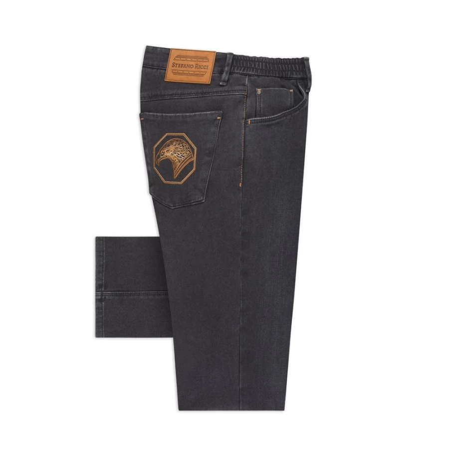 Stefano Ricci Men's Premium Luxury Jeans - High-End Denim for a Stylish Fit