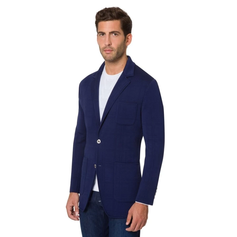 "Stefano Ricci Men's Luxury Knit Jacket – Premium Cashmere Blend Winter Coat"