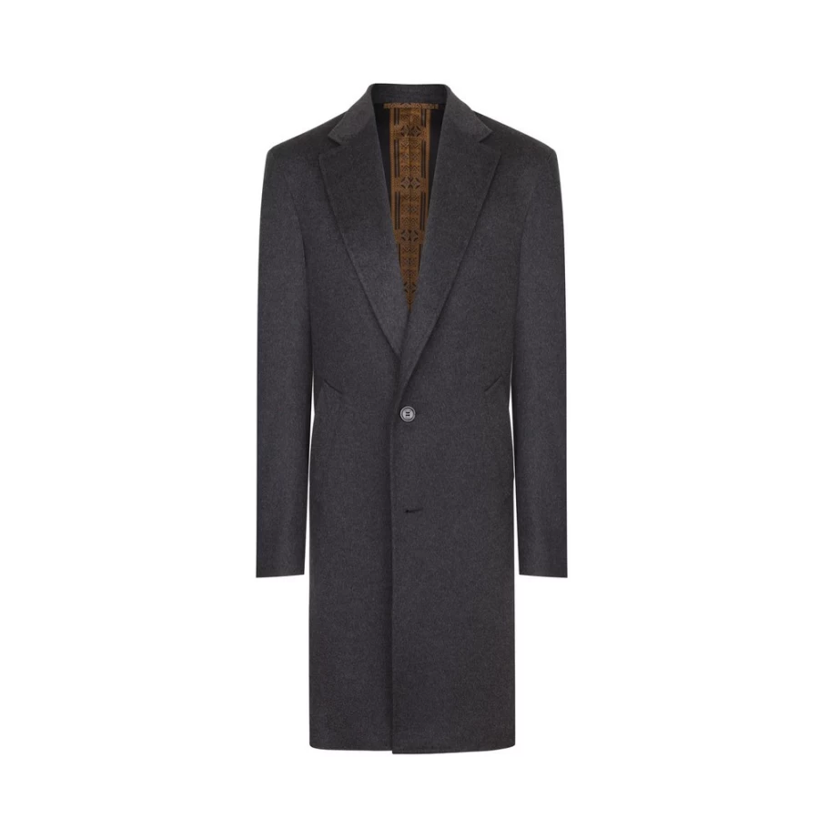 Stefano Ricci Men's Luxury Cashmere Overcoat - Premium Winter Coat for Men
