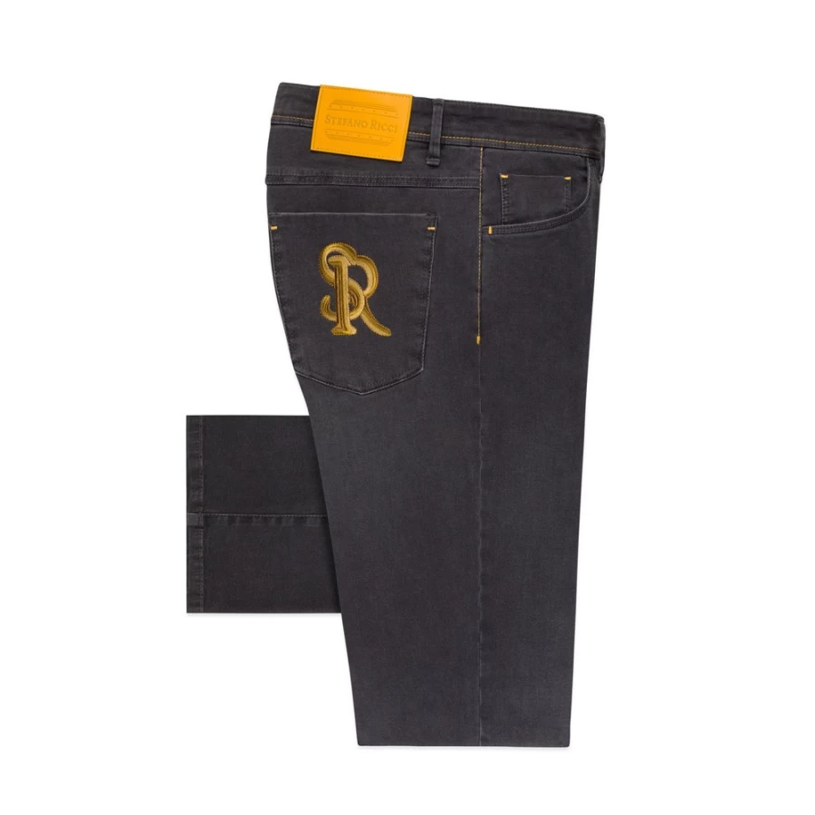 Stefano Ricci Men's Premium Luxury Jeans - High-Quality Denim for a Stylish Fit
