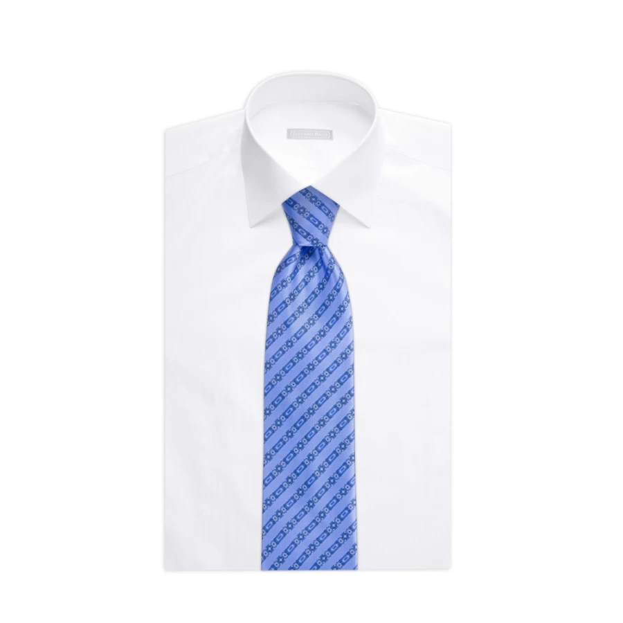 Stefano Ricci Luxury Hand-Printed Silk Tie in Classic Color 47027_010