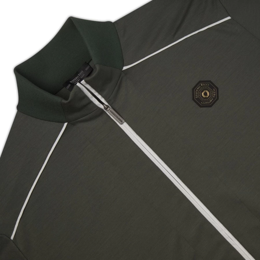 Stefano Ricci Men's Luxury Jogging Blouson Jacket for Running & Casual Wear