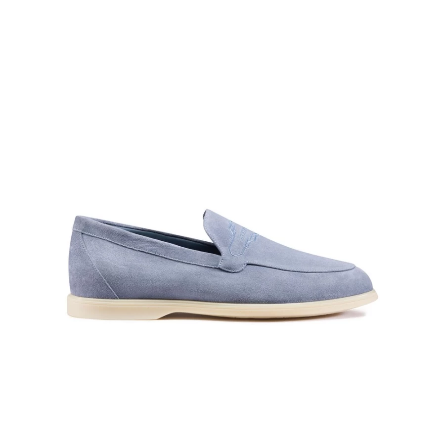 "Stefano Ricci Luxury Embroidered Suede Loafers for Men – Premium Italian Designer Shoes"