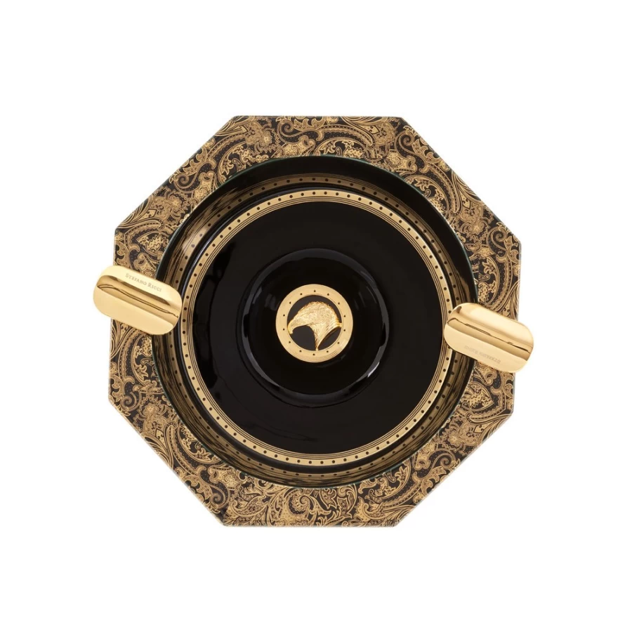 "Stefano Ricci Luxury Porcelain Cigar Ashtray for Premium Smoking Accessories"