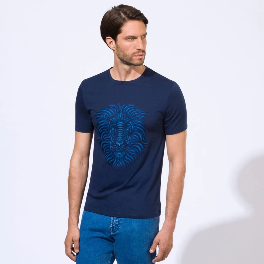 Stefano Ricci Men's B001 Crewneck T-Shirt | Premium Cotton Classic Fit