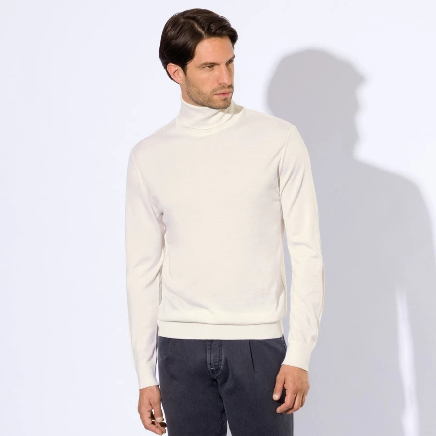 "Stefano Ricci Men's Luxury Turtleneck Sweater for Winter – Premium Knit Pullover"