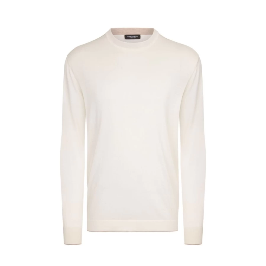 "Stefano Ricci Men's Luxury Cashmere Silk Blend Crew Neck Sweater"