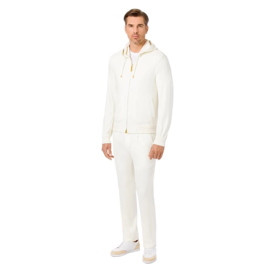 Stefano Ricci Men's Premium Hooded Jogging Suit Blouson - Luxury Athletic Jacket